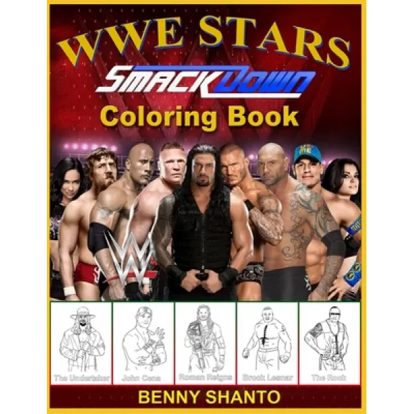 WWE Coloring Book: WWE Stars Coloring Book World Wrestling Entertainment Superstar coloring pages ... Paperback, Independently Published, English, 9798555963222