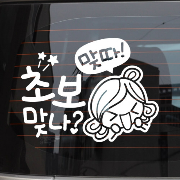 초보맞나 맞다! [자동차스티커/초보운전스티커]