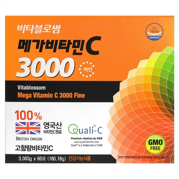 비타블로썸 메가비타민C3000 파인 60포, 1박스
