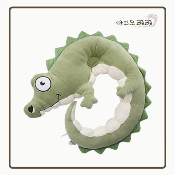아꼬모베베 애착 필로우 짱구베개, 악어 그린