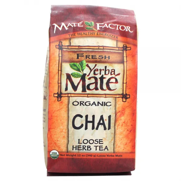 Mate Factor 오가닉 예르바 마테 차이 루즈 허브 티, 340g, 1개