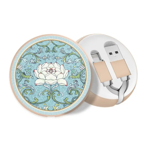 May.18 154번 도탄나라 애플 케이블 아이폰x 충전선 7기 8p 소형휴대폰 6s플러스 중국풍 x아이디어 아이폰 충전선 급속충전Z, 연꽃