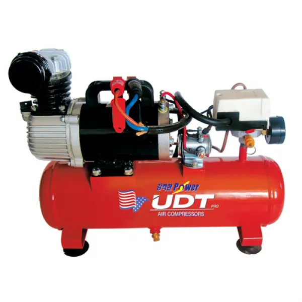 DC컴프레서 UDT DC0108 용도 차량용 DC24V사용 중량 17 L 510 비고 인입선800mm부착 및 용접집게 탱크용량 에어생산량 142 회전수 700 H 400 W 190 1대 590 5524