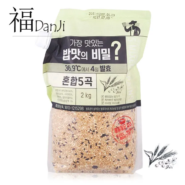 밥맛의비밀 혼합5곡 발효잡곡 혼합곡 소포장 2kg
