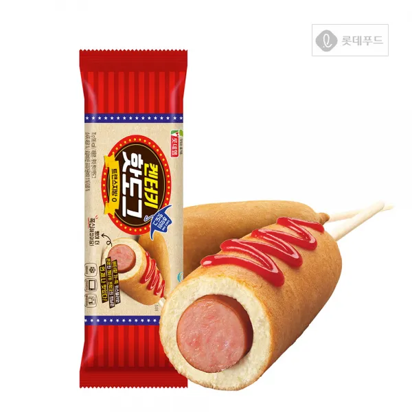 롯데푸드 켄터키 프랑크 쫀쫀해요~ 빠밤! 켄터키핫도그 70gX22개, 22개