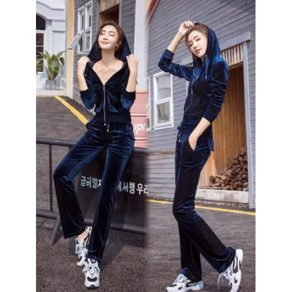 YAHOO 벨벳 자수 트레이닝복 골든벨벳 트레이닝 봄가을 패션 캐쥬얼