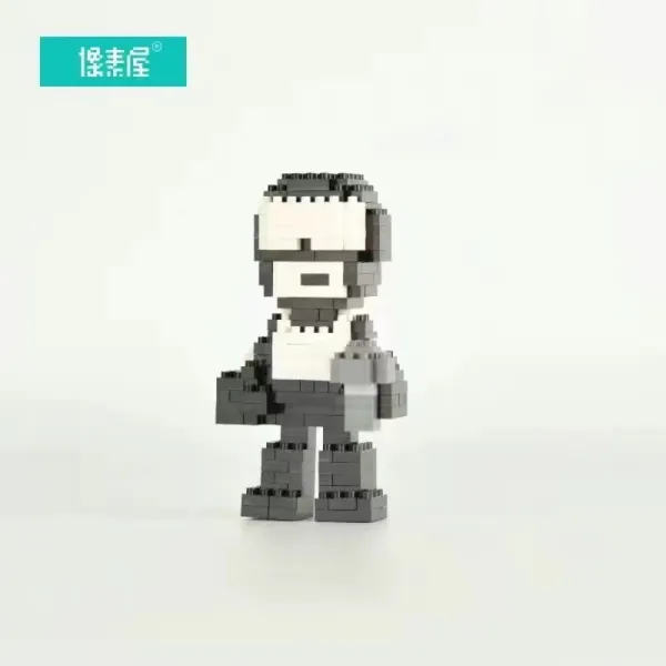 FNF 레고 호환 블랙 프라이데이 나이트 펑킨 펌킨 나노 블록 블럭 피규어 장난감 Friday Night Funkin, 솔직하게 손님에게 부탁하다