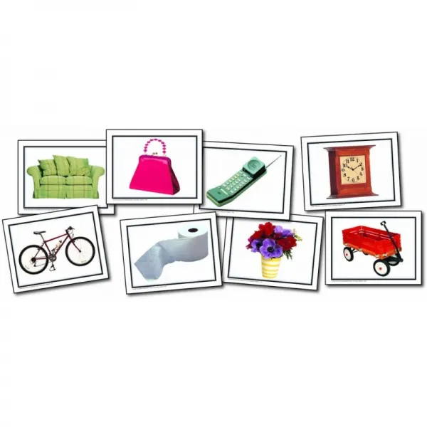 카슨 델 로사 주요 교육 명사 : Everyday Objects Learning Cards (845003), 단일옵션
