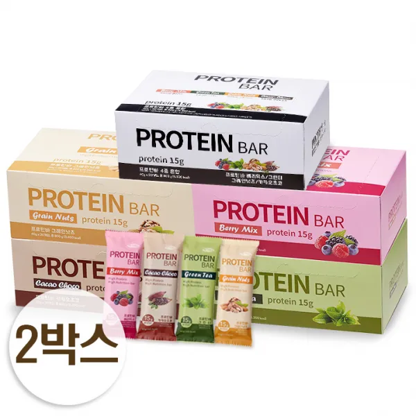 추가증정! 단백질 가득 다이어트 프로틴바 2박스 5종 골라담기, 없음, 04_카카오초코 프로틴바 2박스(40개입)