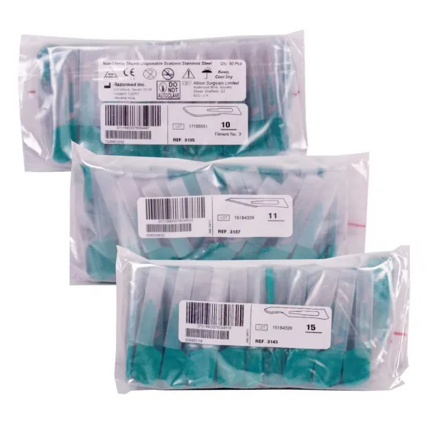 Thumb Scalpel 메스날 50pcs, 2. No 15