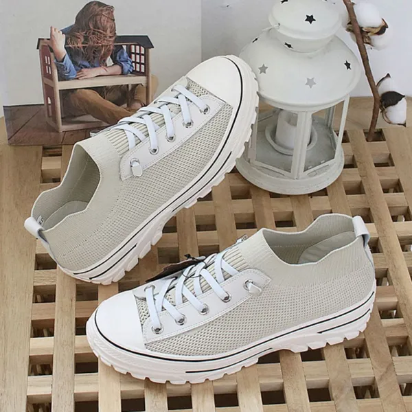  624창고 Rd 6265 소가죽 니트 스니커즈 스니커즈 여성운동화 패션운동화 여성스니커즈 캐주얼운동화 포장훼손 + 반품불가 