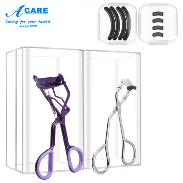 뷰러 ACARE 광각 부분속눈썹 겹 래쉬폰 리필 풀 볼륨이다 치켜들다 지구 정형 논슬립 미끄럼방지 손잡이 소형, 자색 논슬립 미끄럼방지 _실버 눈꼬리