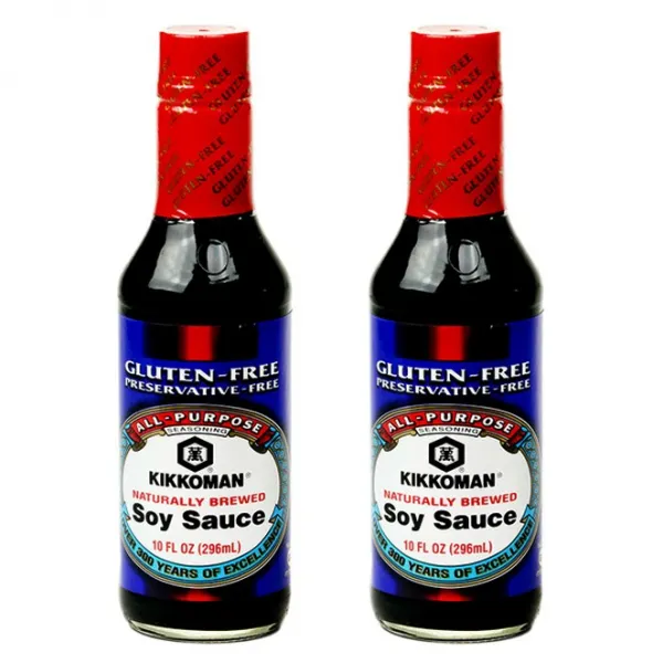 기꼬만 내추럴리 브루드 소이 소스 글루텐 프리, 296ml, 2개