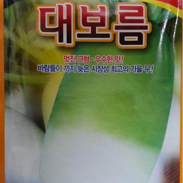 [가람종묘사] 대보름무 씨앗60g(근맺힘이 좋고 육질이 치밀 광택이 나며 근비대력이 빠른 가을무 품종)
