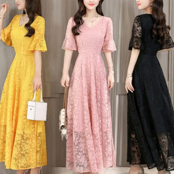 kirahosi 여름 섹시여자 슬림핏 레이스 원피스 252호 + 스마트스트랩 증정 AUjnluk