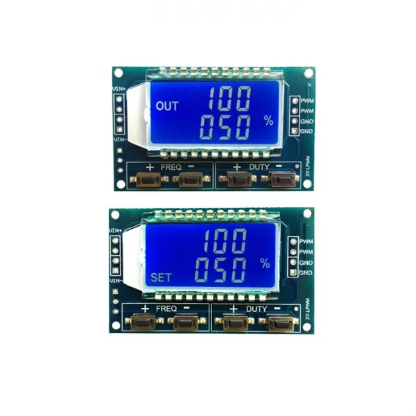 LCD 사각파 신호 발생기 PWM DC 모터 관리기 모듈 펄스 조절 주파수 컨트롤 1Hz~150KHz 시그널 생성기, 없음