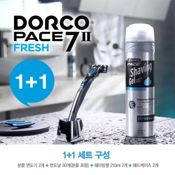 [도루코] 페이스7 II FRESH 1+1 더블세트 특가/면도날 총30입, 상세설명 참조, 없음