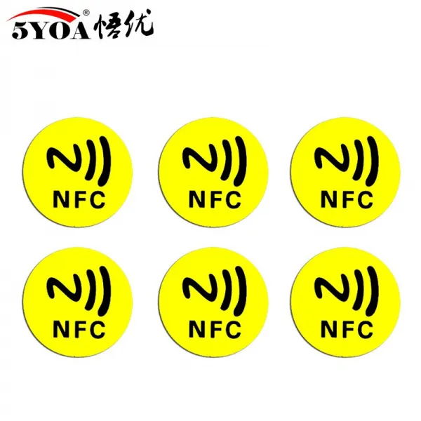 습득 nfc 스티커 화 웨 이 터치 여러 스크린 협동 패 치 지름길 자동화 컴퓨터 노트북 태그 ntag213 메 탈 및 일반 hw 노 멀 옐 로 우 nfc 스티커 6 개, 상세페이지 참조, 상세페이지 참조