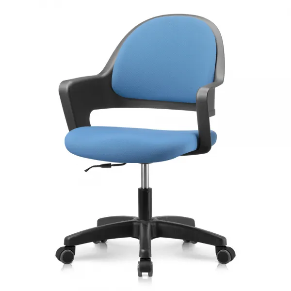 프리메이드 프로그 의자 블랙바디_블루 패브릭