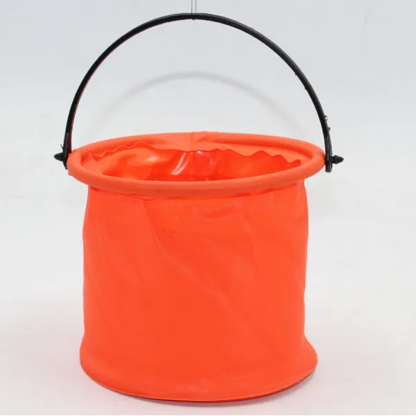 민물 계곡 물고기 잡는 도구 다슬기 잡기 수경 채집통 어린이 족대 어포기 통 접이식 물통 오렌지