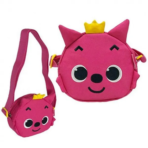 도매24 핑크퐁 크로스k 핑크 유아 외출가방 크로스 보조가방 여아 크로스백