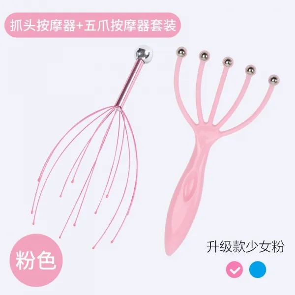 바하마스드림즈 안마기 멀티 대만 항공 두부 빗 두기 골이 다섯 손가락이다 마사지 조과오조, 헤드라이너 _대만 항공 핑크 타입
