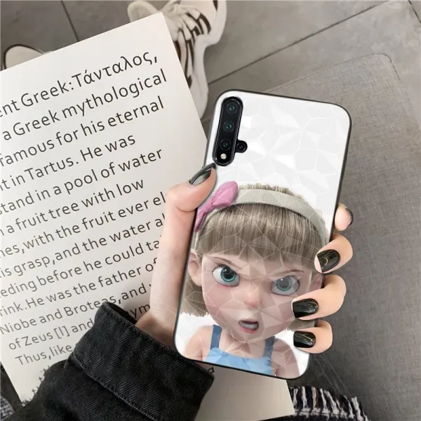 캐릭터하드케이스 화웨이 NOVA5T NOTE5Z 충격흡수 5I 큐빅 무늬 NOVE5PRO 커플 독창적 보호케이스