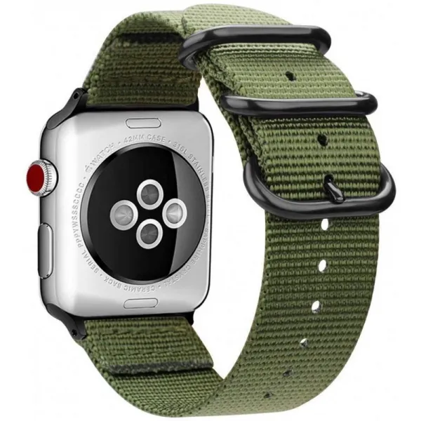 MaKer 길쌈 된 나일론 iWatch 밴드 NATO 루프 버클에 해당합니다 Apple Watch Series 4/3/2/1 (44mm / 42