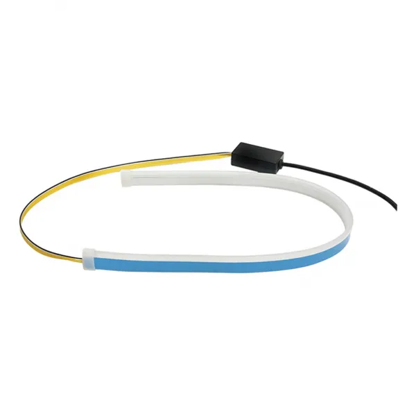Royalways30CM LED 지구 빛 DRL 가동 가능한 주간 야간 항행 등 방수 가동 가능한 LED 지구 빛 우회 신호등 미등 장식적인 장비, 핑크 + 옐로우