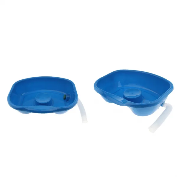 Zld 2pcs 장애인 노인을위한 큰 간호 침대 목욕 샴푸 물동이 사발 1개