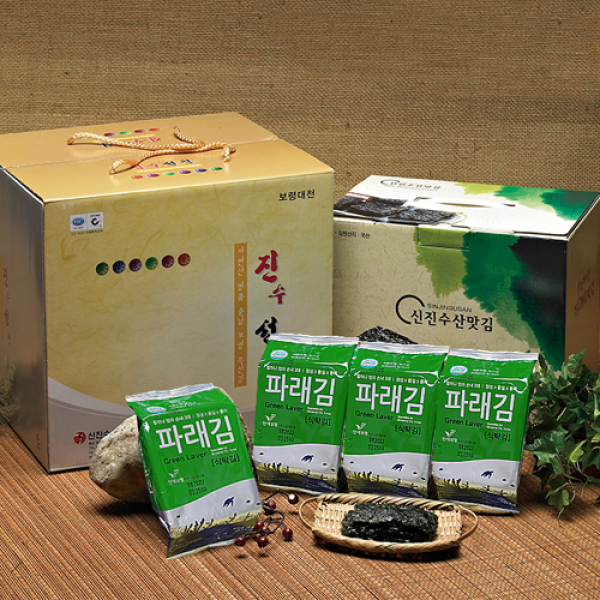 #보령대천신진수산맛김#할머니+엄마+손녀#3대정성#파래식탁김, 단품