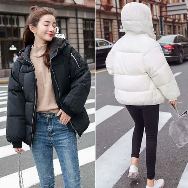  Aoh_1150587 색상 : 아이보리 | 사이즈 : Xl 77 올겨울 유행 아우터 무지 후드 숏피딩 Ld 183 아웃도어패딩 후드패딩점퍼 패딩점퍼 오리털점퍼 여자패딩