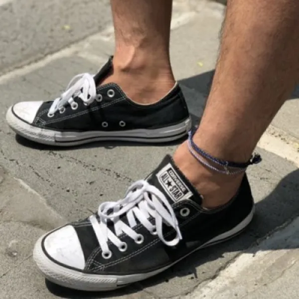 [텐바이텐] Unisex Marine Anchor Fabric 2 Ankle Bracelet/마린 닻 페브릭 발찌