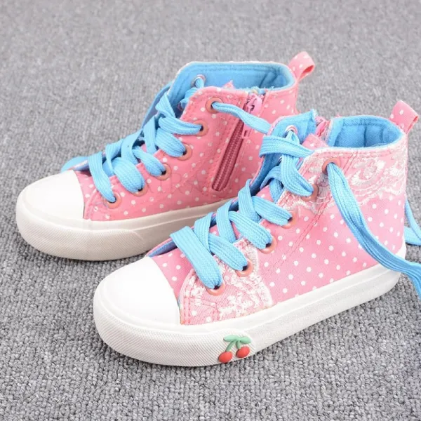 Kirahosi 모던 하이탑 캔버스화 즈크 신발 초딩 중딩 여학생 여자 아동 주니어 플랫 슈즈 394호+ 덧신 증정 Ccbcwggk