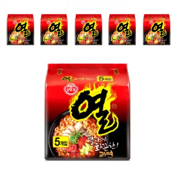 오뚜기 열라면 멀티팩(5입) 봉지라면, 30개