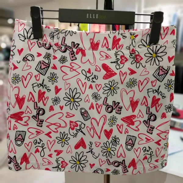 엘르골프 여성 골프 웨어 Nc 강서점 21''봄 신상품 초특가 세일!! 꽃샘 추위 스포츠 룩 이너 웨어 조끼 니트 데일리룩 바지 티셔츠 블랙 봄 여성 G 프린트 원단 베스트