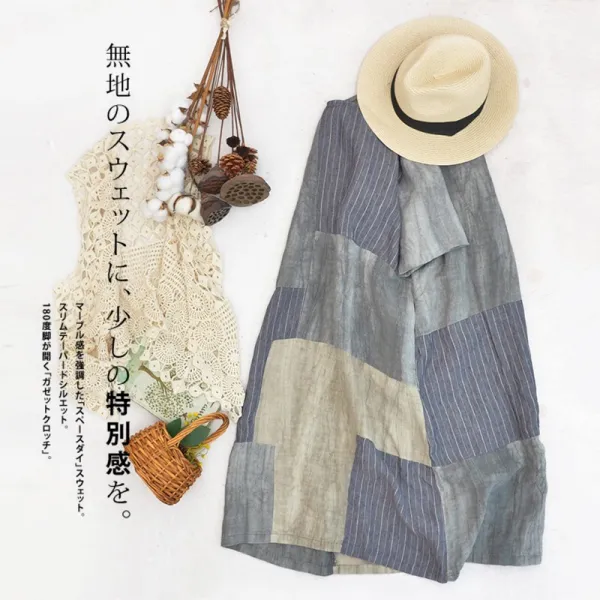 Bear 패치워크 원피스 짜집기 의상 여자 누더기 패션 Gc 000080519