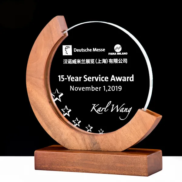 고급 원목 트로피 원목 권한 수여 패 제작 브랜드 대리 판매상 크 리 스 탈 명예 현판 트로피 보증서 메달 주문 제작