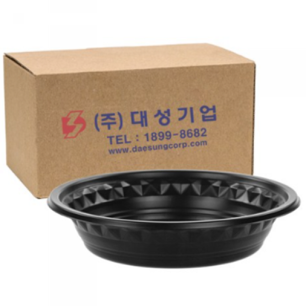 쿡앤락 성형 중식용기 소 검정, 10개입, 80개