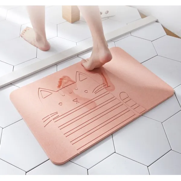 아름다홈 규토발매트 구조토 발 매트 발닦개 욕실 발수건 배스 30x60cm개 블루 키스 물고기