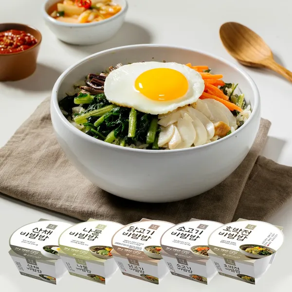 펀쿡 오감가든 19가지 재료를 가득담은 비빔밥 5종 5팩