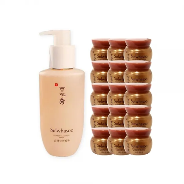 설화수 순행클렌징폼200ml+자음생크림5ml 15개, 1세트