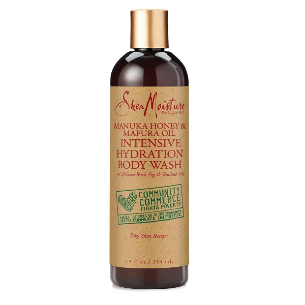 Shea Moisture 마누카 허니 & 마푸라 오일 바디 워시, 384ml, 1개