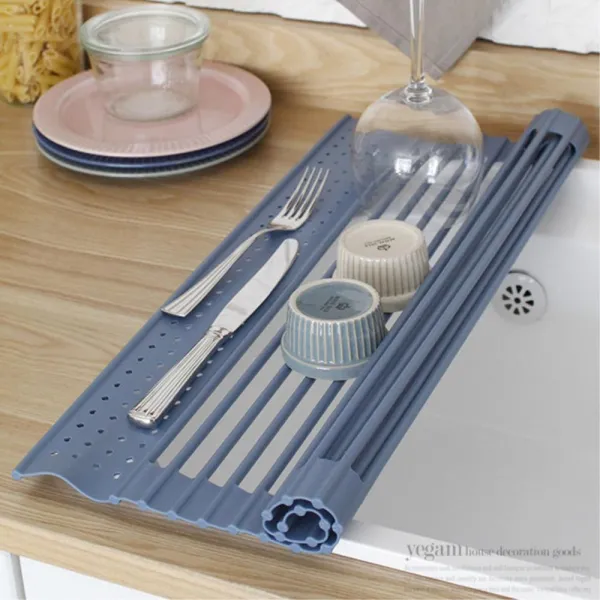 싱크대 실리콘 드라잉매트 식기건조롤 싱크대매트