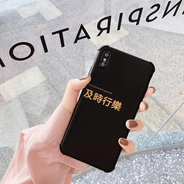 kaia 크리에이티브 레터링 적시행락 폰x x 핸드 케이스 폰xsmaxr폰xrpromax8plus 트렌드 7p11pro 여