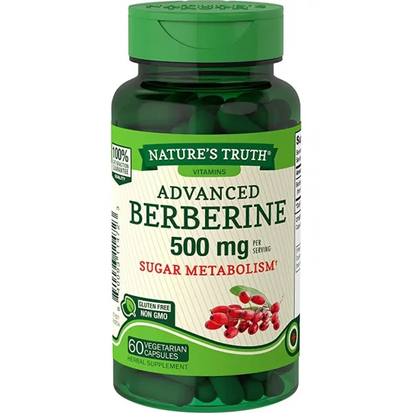 본성 진실 베르베린 500mg 60 캡슐 채식주의 비 GMO 글루텐 무료 보충제
