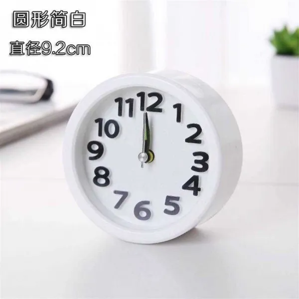 늦잠 자지 C벽 제시계 알람시계 소음방지 거실 나이트조명 침대머리 심플 종의헌 작고깜찍 원형 간단명료함 R59l36