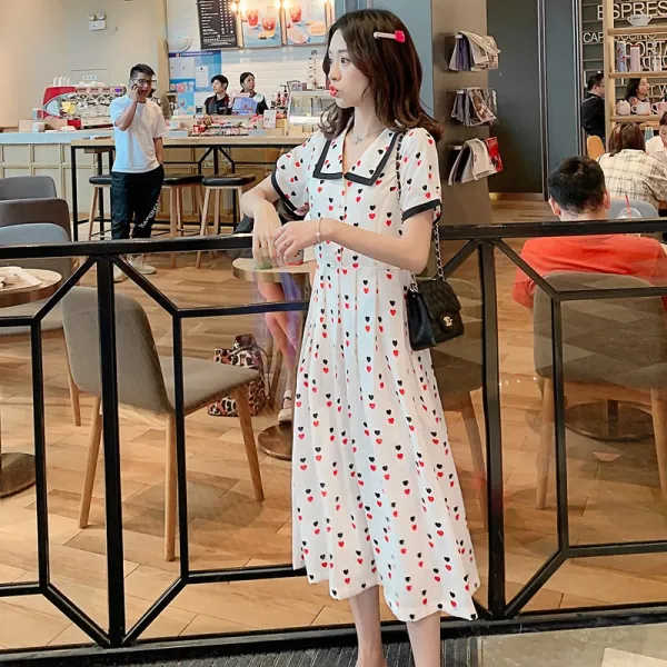 여성 여름 루즈핏 임산부원피스 NR1223