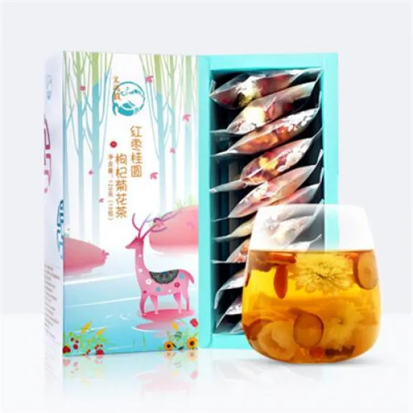 이덕복 화초차 홍조계원 구기자국화차 전함 여인들의 팔보양생보기혈조합차, 단일상품