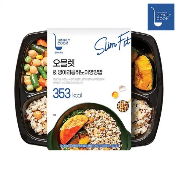 심플리쿡 오믈렛&병아리콩퀴노아영양밥 220g 5팩, 상세설명 참조